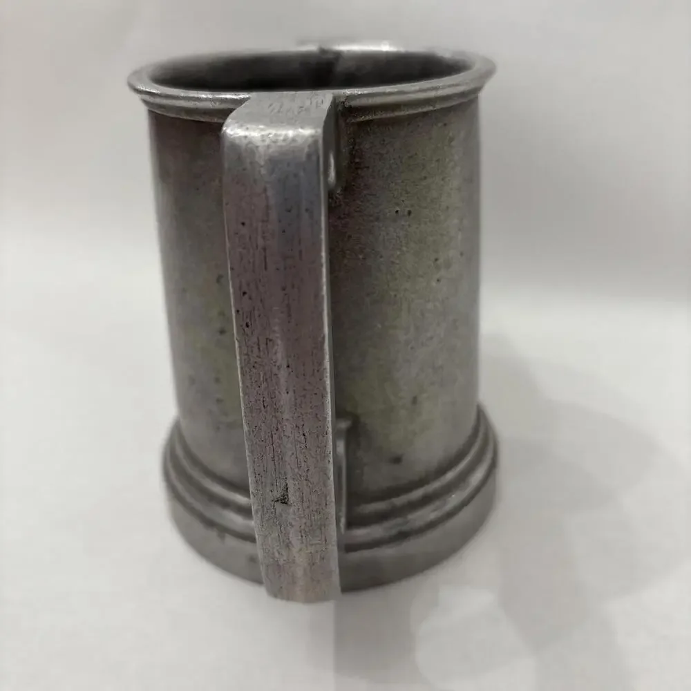 Vtg Wilton Armetal Pewter Two Handle Kissing Mug Cup USA Heavy 1970’s Romance - Picture 2 of 10